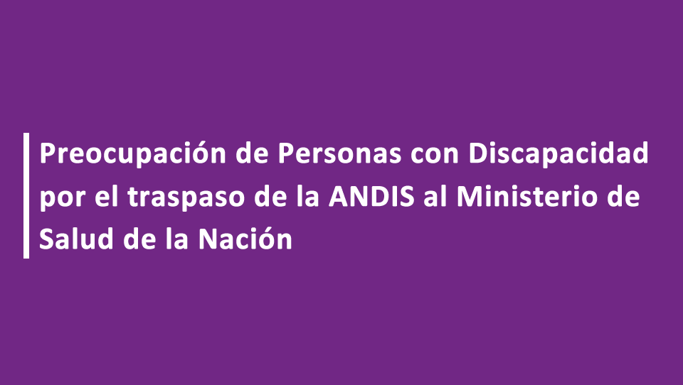 Comunicado de organizaciones de pacientes